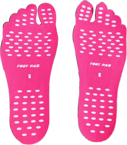 Invisible Barefoot Shoes, Flexible Anti-Slip Design for Pool, Park, Lawn, 3 Pairs/Pack
