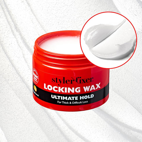Red by Kiss Hold Locking Gel - Ultimate Hold for Thin Locs & Twists, Non-Frizz, Non-Flaking, Enriched with Castor Oil