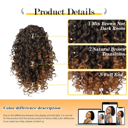 PEACOCO Curly Ponytail Extension Drawstring for Black Women - 10 Inch Clip on Synthetic Afro Hairpiece for Daily Use