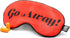 Wild Essentials Allusion Soft Satin Funny Sleep Masks with Earplugs (Go Away)
