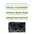 Rustic Maka Deep Cleansing Charcoal & Clay Soap Bar, Activated Charcoal Face & Body Soap for Acne-Prone Skin