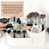 Makeup Organizer Countertop with Rotating Brush Holder, Multifunctional Storage for Vanity, Bathroom, Dresser