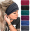 Tobeffect Headbands for Women, African Boho Wide Hairband Knotted Head Wraps, Hair Accessories