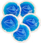NatraCure 4" Circle Gel Ice Packs - 5 Pack, Blue, Reusable Round Cold Packs for Kids Injuries, Pain Relief