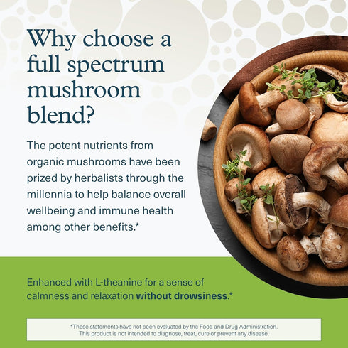 Immune Immune 60 Youtheory Mushroom Complex - Vegan Support Supplement* - Organic Mushroom Blend with Chaga, Cordyceps