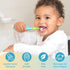 Brusheez Little 2-Pack Replacement Brush Heads for Ages 1-3, Safe Electric Brush Heads for Sonic Toothbrush