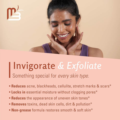 Himalayan Salt Scrub Face Foot & Body Exfoliator, Natural Exfoliating Salt Scrub with Collagen for Skin Care