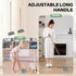Set, JOYMOOP Dark Teal Green Broom and Dustpan Upright Angle with Built-in Comb Teeth, Ideal for Home, Office