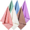 Syhood 6 Pieces Face Wash Cloth, 12 x 12 in Makeup Remover Coral Velvet Microfiber Towel for Cleansing