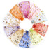 Volanic 100PCS 4X6 Inch Sheer Heart Organza Bags with Drawstring for Party Wedding Favor Gift Bag, 10 Colors Mix