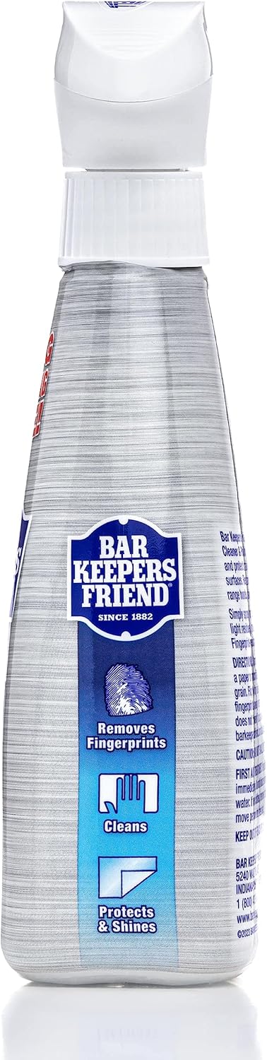 Bar Keepers Friend Stainless Steel Cleaner, 2 x 16 oz Spray, Removes Fingerprints & Stains without Scratching