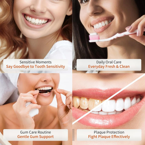 Kugig 3.5 Oz Pack) Toothpaste for Sensitive Teeth, Gentle Enamel Care, Helps Support Gum Care & Plaque Control