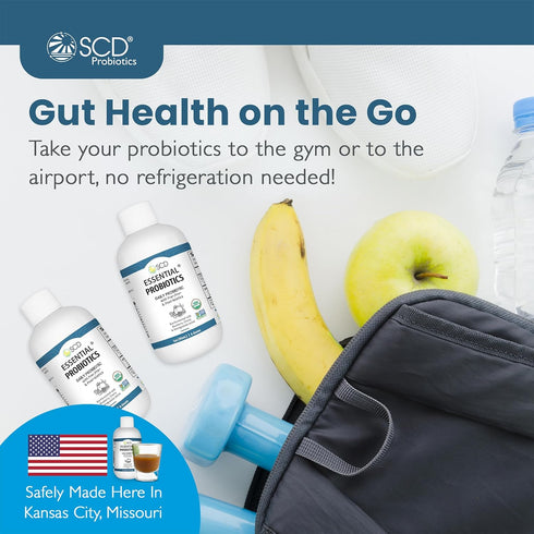 SCD Essential Probiotics for Women, Men, Kids, Toddlers, Travel Probiotic for Digestion and Immunity, Trial Size 3 fl oz