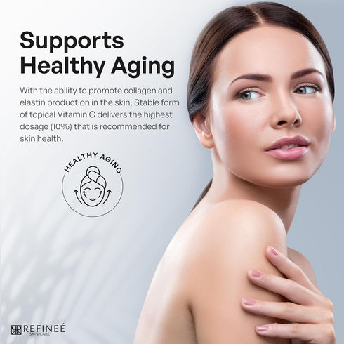 Refinee Intensive Anti Aging Serum, Vitamin C Face Super Serum, 1oz Bottle for Wrinkles