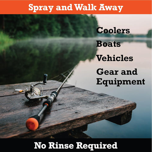 SNiPER II Disinfectant Cleanser and Odor Eliminator, 16 Ounce Spray Bottle for Outdoor Use