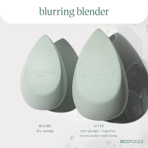 EcoTools Blurring Blender Makeup Sponge for Liquid & Cream Foundation, Eco-Friendly & Vegan