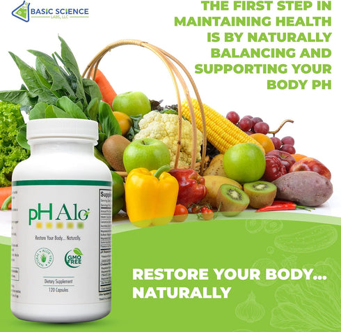 pHAlo pH Balance Supplement Pills - Magnesium, Bicarbonates Capsules for Alkaline Balance - Natural Treatment