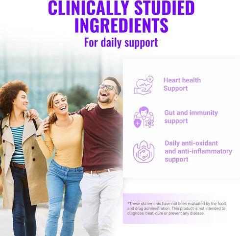 6500mg Resveratrol Supplement with Quercetin 4500mg, Berberine 3200mg, Grape Seed Extract 3600mg