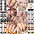 TailaiMei 14 Sheets Halloween Nail Wraps Stickers, Self-Adhesive Full Wraps with 2 pcs Nail Files for DIY Nail Art