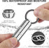 Small Portable Pill Case Keychain, Waterproof Titanium Pocket Organizer for Travel