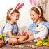 MotiMind 12 Set 12 Easter Bunny Money Holder for Cash Gift with Ribbons Easter Gift Card Holder Basket Tag Basket