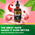 Vitamin B12 Sublingual (Vegan) - 2 Fl Oz Cherry Flavor Methylcobalamin B12 Liquid Drops, 5000 mcg