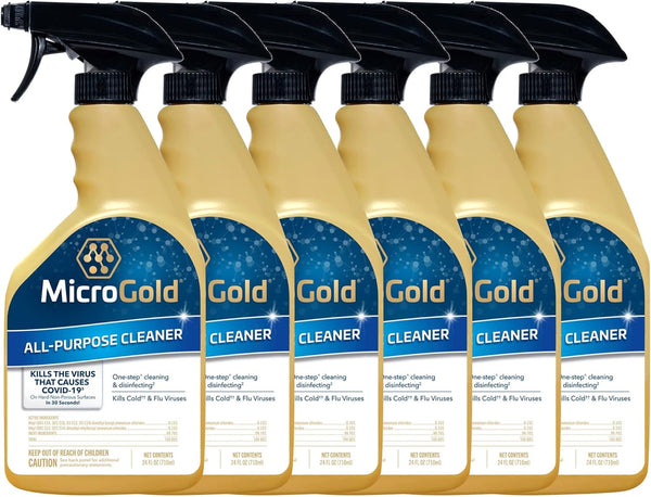 All-Purpose Cleaner Spray, Kills 99.9% of Bacteria and Viruses, Bleach Free, 24 Fluid Ounces, 6 Pack