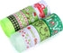 Red Green Ribbon 10 Rolls Total 50 Yards Christmas Craft Satin Ribbon Funny Cartoon Character Gift Wrapping Ribbon Decorative Ribbon for Xmas Tree Wreath Bows DIY Craft Decoration (Christmas) by Meseey