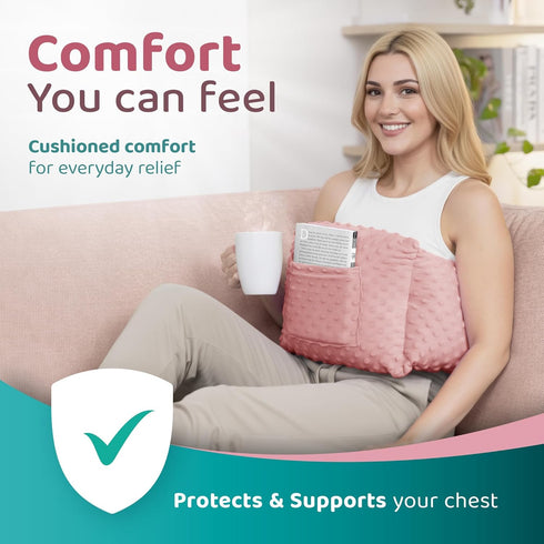 Zomaple Post Mastectomy Pillow Post Surgery Post-Op Essentials, Breast Augmentation/Reduction & Mastectomy Recovery