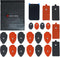 Reusable Electrode Pads for TENS EMS Unit, 20 Premium Replacement Pads with 1 Plastic Holder, Red and Gray