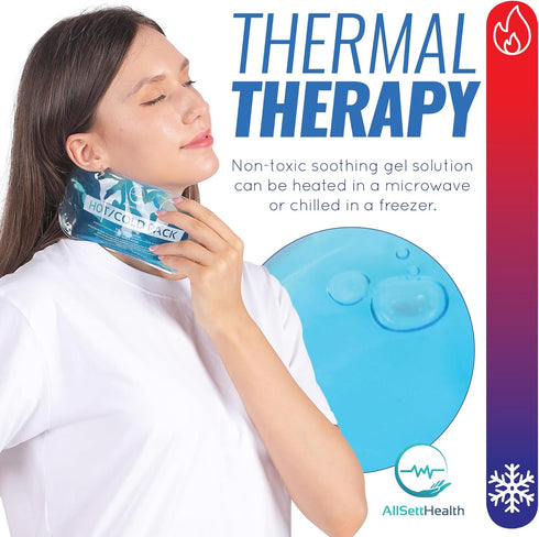 Reusable Hot and Cold Gel Ice Packs for Injuries - Cold Compress, Ice Pack, Gel Ice Packs, Cold Pack, Gel Ice Pack, Cold Packs for Injuries - 7 Pack