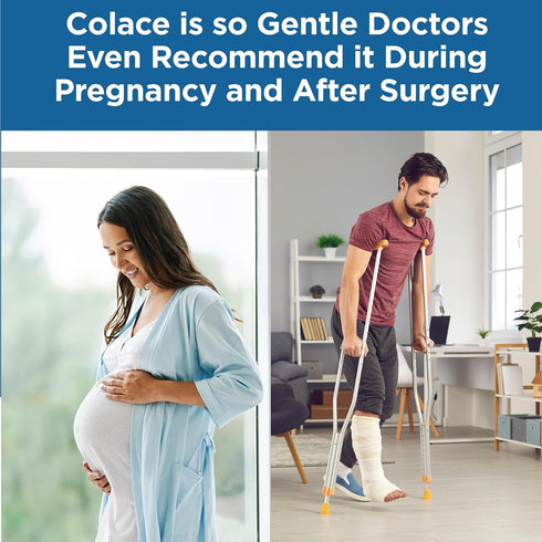 Colace Clear Stool Softener - Soft Gel Capsules for Constipation Relief, 50mg Docusate Sodium, Doctor Recommended, 60ct