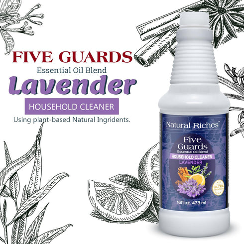 Natural Riches Household Cleaner Concentrate, Lavender Scent Essential Oil Blend for Cleaning