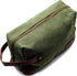 Vetelli Vintage Canvas Toiletry Bags, Waterproof Dopp Kits for Travel (Marco, Green)