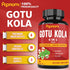 Organic Gotu Kola Extract Capsules - 90 Counts with Reishi, Cordyceps, Rosemary, Ginkgo Biloba & Valerian Root