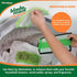 Blade Maid Ceiling Fan Cleaner - Cleaning Tool with Reusable Fiber Duster, 3 Foot Extendable Pole & Flexible Brush