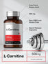 Horbaach L-Carnitine Supplement 500mg, 60 Capsules, Non-GMO and Gluten Free