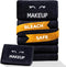 White Classic Bleach Safe Black Makeup Washcloths, 6 Pack - Super Soft Luxury Cotton Towels for Cleansing