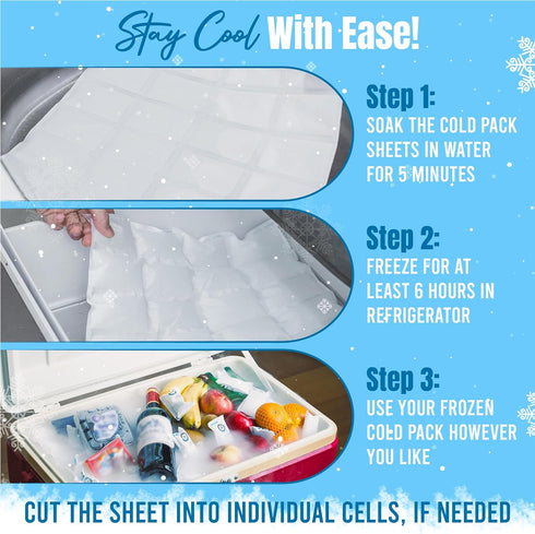 Packs Frozen Pack Packs 14'' 13'' 144Cells Shipping Cold Dry Ice for Shipping Food, Flexible Cold Ice Sheets