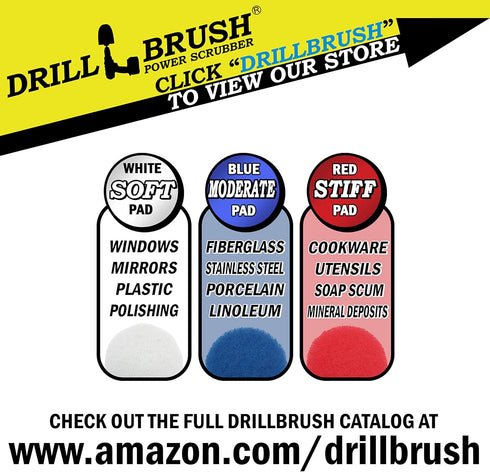 All Purpose Scrub Pads - Six Pack Cleaning Pads for Bathroom, Auto Detailing, Stove Top, Shower Scrubber, Glass Cleaner