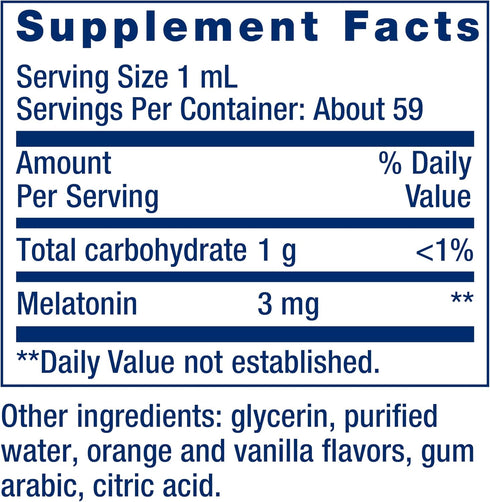 Life Extension Fast-Acting Liquid Melatonin, Sleep & Cellular Health Support, 2 fl. oz. (59 Servings)