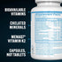Immune 90 PEScience TruMulti Multivitamin for Men, Daily Formula with Premium Vitamin C, D, Zinc, Chromium Picolinate