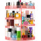Pink 360 Makeup Organizer Carousel, Large 7 Layers Acrylic Make Up Organizer for Vanity, Fits Makeup Brushes,