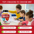 Hint Brain Memory Supplements for Kids & Teens, Omega 3 Vitamins, Low Sugar 60 Gummies for Focus & Eye Support