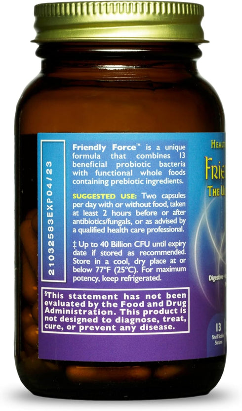 HealthForce SuperFoods Friendly Force, 60 Vegan Capsules