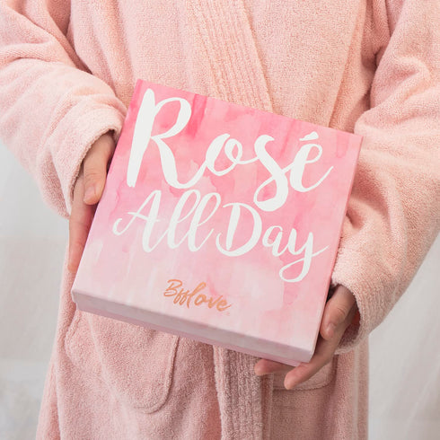Spa Gifts for Women, 6Pcs Rose Spa Set with Essential Oil, Bath Salt, Soap, Natural Petals - Mothers Day Gift