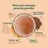 Four Sigmatic Organic Plant-Based Protein Powder, Peanut Butter Flavor, Clean Vegan Protein, 21.16 oz