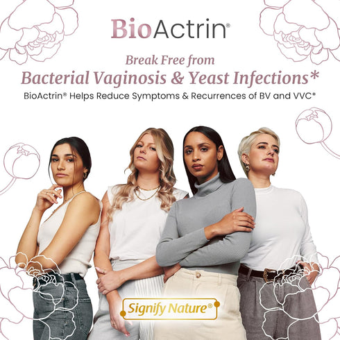 Bioactrin Vaginal Probiotics for Women - Bacterial Vaginosis Treatment, 28 Pills for Vaginitis Support