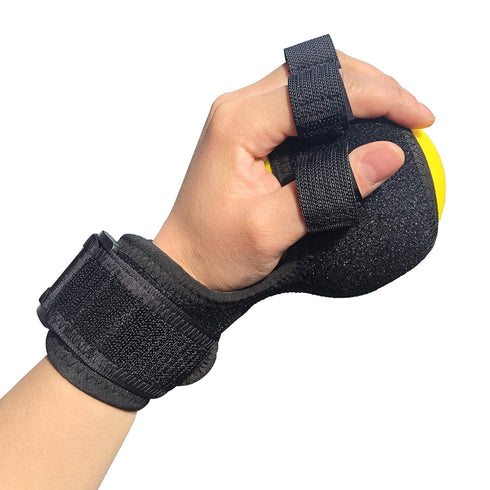 Anti-Spasticity Ball Splint & Finger Posture Corrector for Stroke Hand, Functional Hand Wrist Support Orthosis