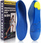 Kids Arch Support Shoe Inserts - Children Orthotics with PU Foam Cushioning for Flat Feet, Plantar Fasciitis Relief